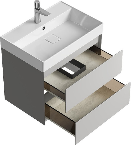 Тумба с умывальником Aqwella Geometria GE01652ST+4610119204013