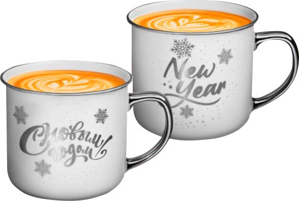 Набор кружек Elan Gallery New Bone China С новым годом / 230274 - фото
