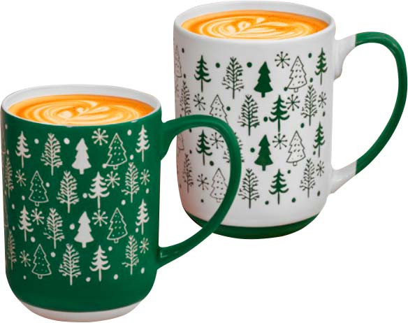Набор кружек Elan Gallery Елки / 230275 - фото