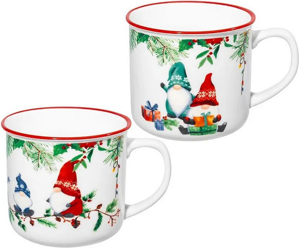 Набор кружек Elan Gallery New Bone China Гномики / 230277 - фото