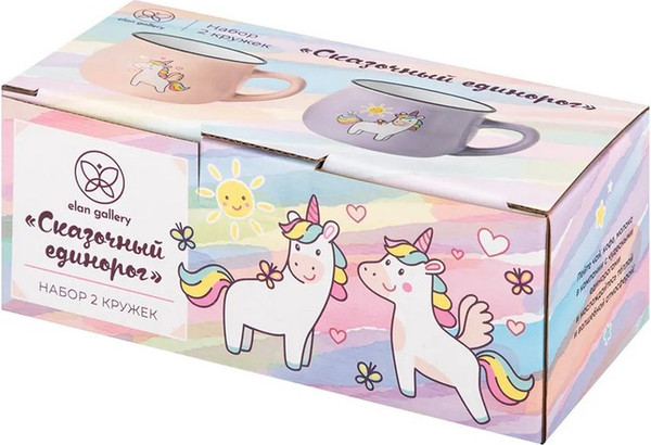 Набор кружек Elan Gallery Сказочный единорог / 880231