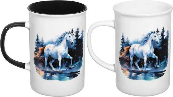 Набор кружек Elan Gallery Лошадь в осеннем лесу / 880233