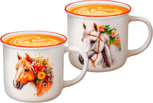 Набор кружек Elan Gallery Лошадки / 880258 - фото