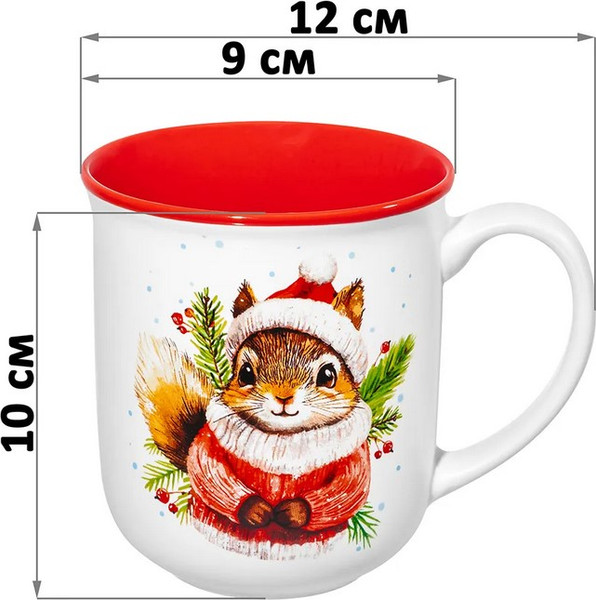 Набор кружек Elan Gallery Совушка и Белочка / 880259