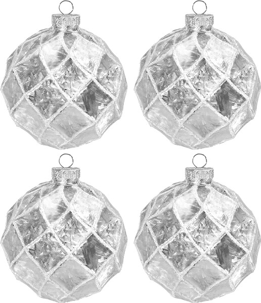 Набор шаров новогодних Elan Gallery Грани / 980093 - фото