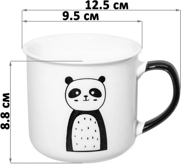 Набор кружек Elan Gallery Две панды / 230264