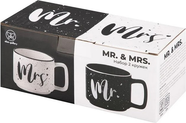 Набор кружек Elan Gallery Mr&Mrs / 880230