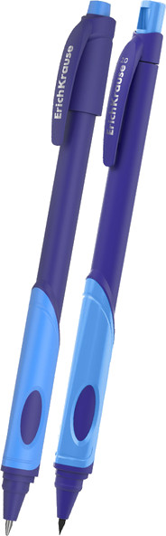 Ручка шариковая Erich Krause Neon 0.5 + карандаш ErgoLine Kids / 63120 - фото