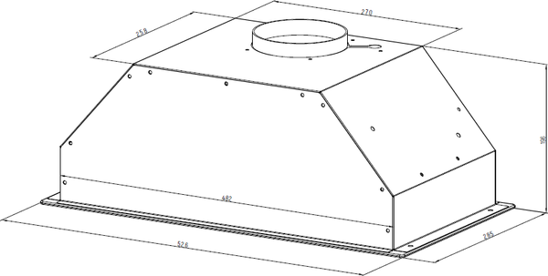 Вытяжка скрытая Monsher Ales 60