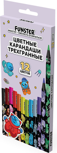 Набор цветных карандашей FUNSTER Among Cats / 182066 - фото