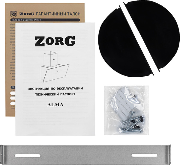 Вытяжка наклонная ZORG Alma 1000 60 S BL