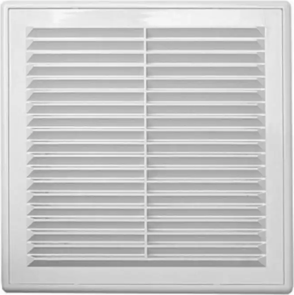 Решетка вентиляционная Ventale PS пластиковая в рамке с сеткой 150x150 - фото