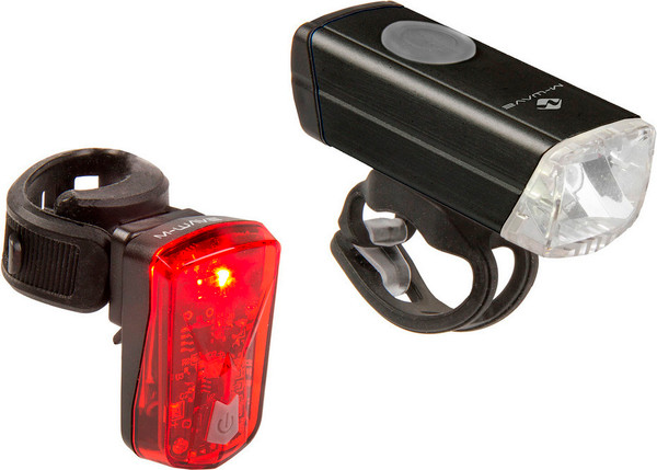 Набор фонарей для велосипеда M-Wave Atlas 20 USB / 5-221092 - фото