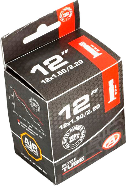 Камера для велосипеда Author 12x1.50-2.25 F/V 48мм / 8-37212001 - фото