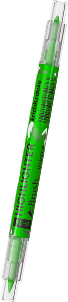 Текстовыделитель Erich Krause Двухсторонний Visioline V-16 Brush Neon / 60795 - фото