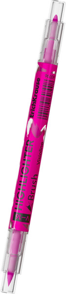 Текстовыделитель Erich Krause Двухсторонний Visioline V-16 Brush Neon / 60796 - фото