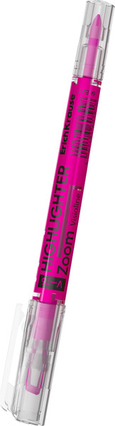 Текстовыделитель Erich Krause Двухсторонний Visioline V-16 Zoom Neon / 60822 - фото