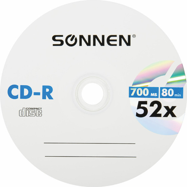 Набор дисков CD-R Sonnen 700Mb 52x