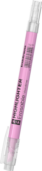 Текстовыделитель Erich Krause Двухсторонний стираемый Visioline V-16 Erasable Pastel / 60792 - фото