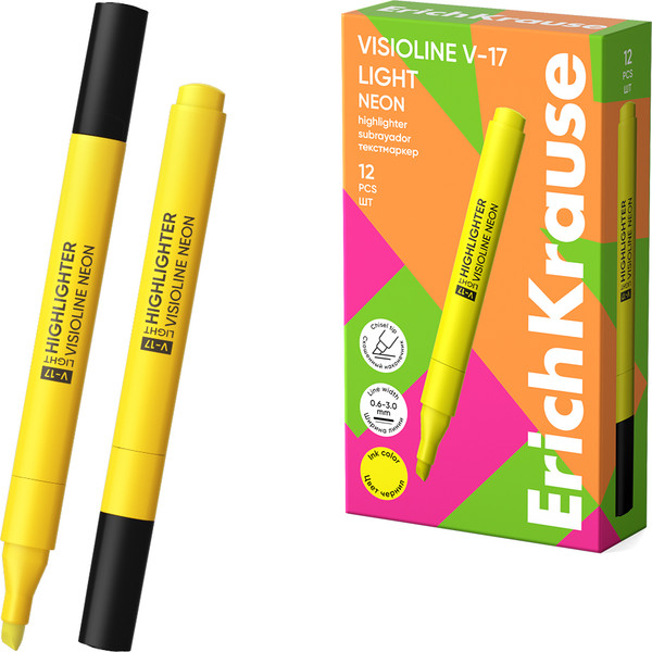 Текстовыделитель Erich Krause Visioline V-17 light Neon / 63556
