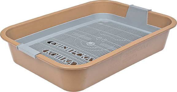 Туалет-лоток Сибирская кошка С сеткой 8974 - фото