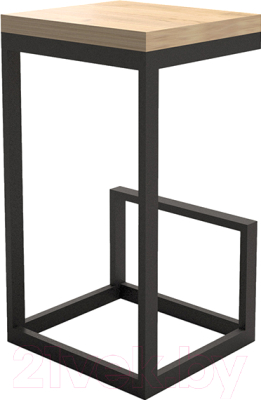 Табурет барный Millwood Ярдс-6 Ярдс Л (дуб золотой Craft/металл черный) - фото