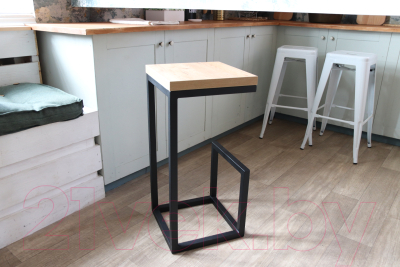 Табурет барный Millwood Ярдс-6 Ярдс Л (дуб золотой Craft/металл черный)