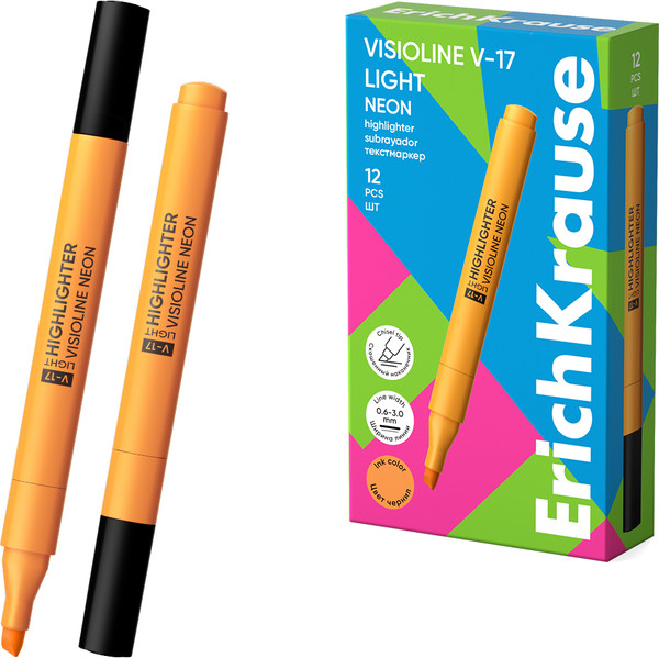 Текстовыделитель Erich Krause Visioline V-17 light Neon / 63559