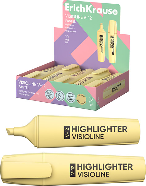 Текстовыделитель Erich Krause Visioline V-12 Pastel / 60803