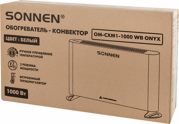 Конвектор Sonnen Onyx-1000.1 / 457629 (белый)