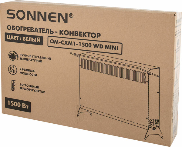 Конвектор Sonnen Mini МП-1500.2 / 457631 (белый)