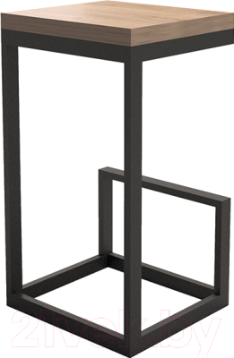 Табурет барный Millwood Ярдс-6 Ярдс Л (дуб табачный Craft/металл черный) - фото