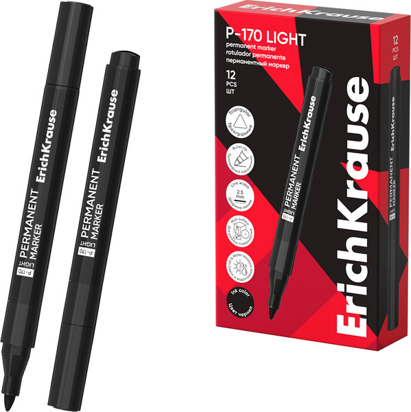 Маркер перманентный Erich Krause P-170 light / 63563