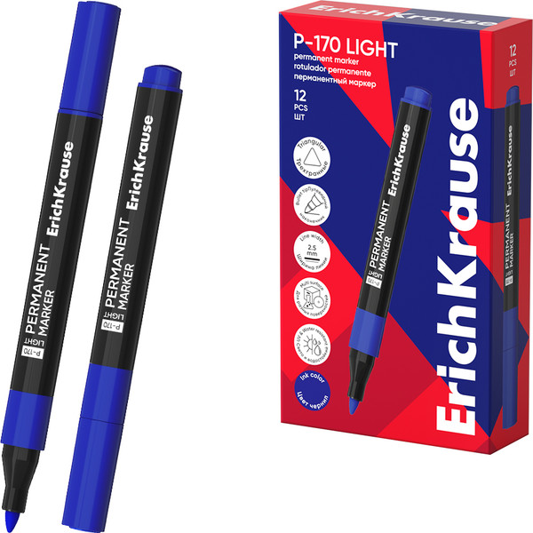 Маркер перманентный Erich Krause P-170 light / 63564