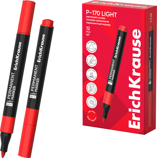 Маркер перманентный Erich Krause P-170 light / 63565