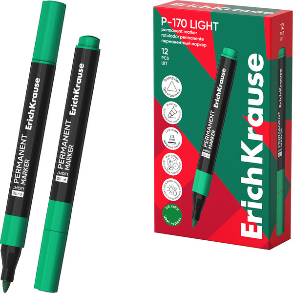 Маркер перманентный Erich Krause P-170 light / 63566