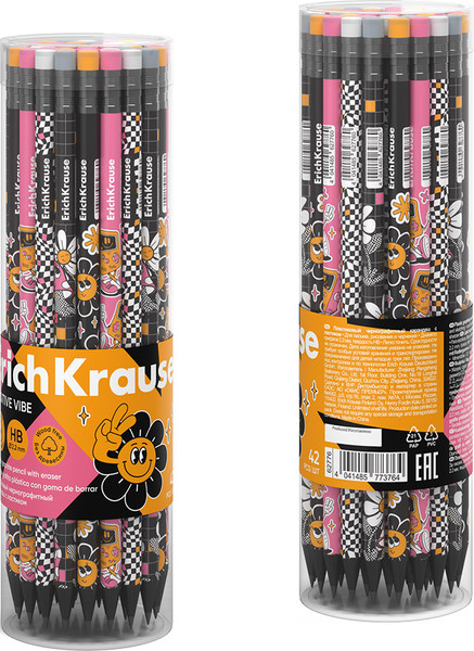 Простой карандаш Erich Krause Positive Vibe НВ / 62776