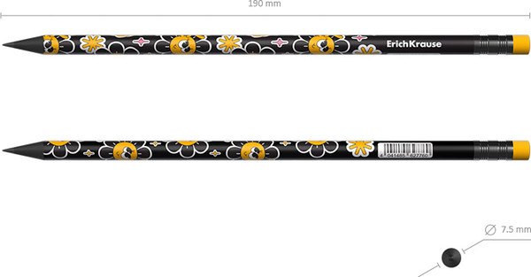 Простой карандаш Erich Krause Positive Vibe НВ / 62776
