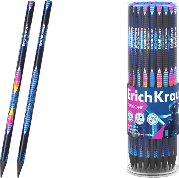 Простой карандаш Erich Krause Cyber Game HB / 60730