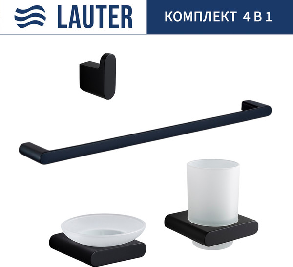 Набор аксессуаров для ванной Lauter 21SH57062 + 21SH57052 + 21SH57092 + 21SH70102 - фото