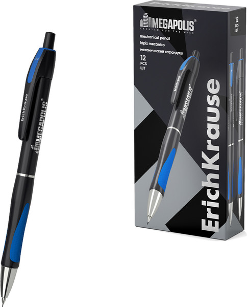 Механический карандаш Erich Krause Megapolis Concept 0.9 НВ / 63592