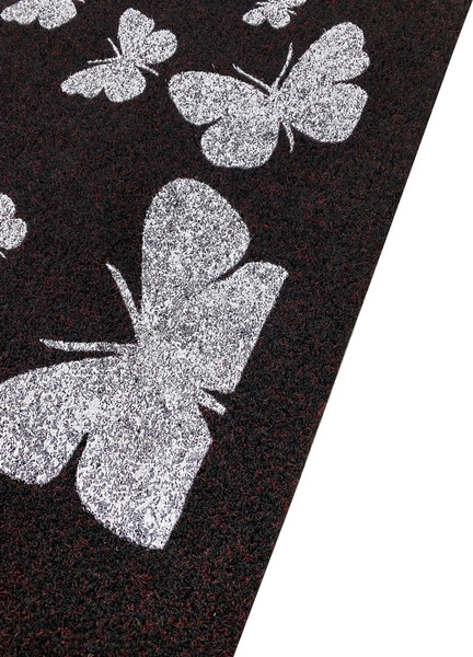 Коврик грязезащитный ComeForte Велюр Бабочки 60x90