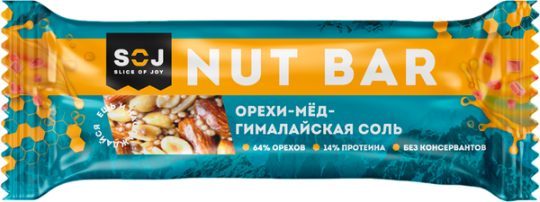 Набор протеиновых батончиков SOJ Nut Bar Mini Ореховый - фото