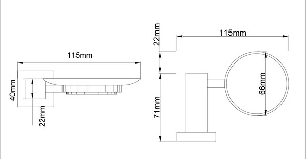 Набор аксессуаров для ванной Lauter 21SH6081 + 21SH6051 + 21SH6091 + 21SH6021