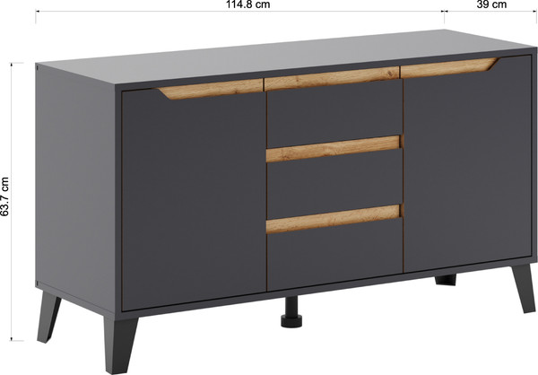 Тумба Eligard Eyva RTV 2D3S 