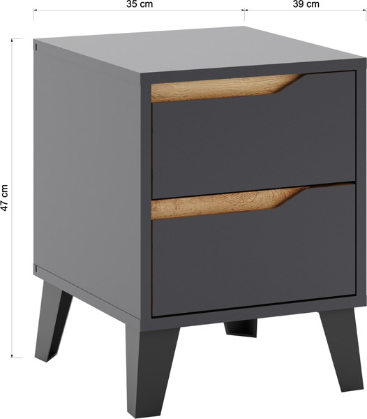 Прикроватная тумба Eligard Eyva 2S 