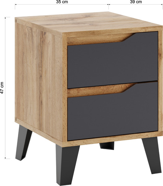 Прикроватная тумба Eligard Eyva 2S 