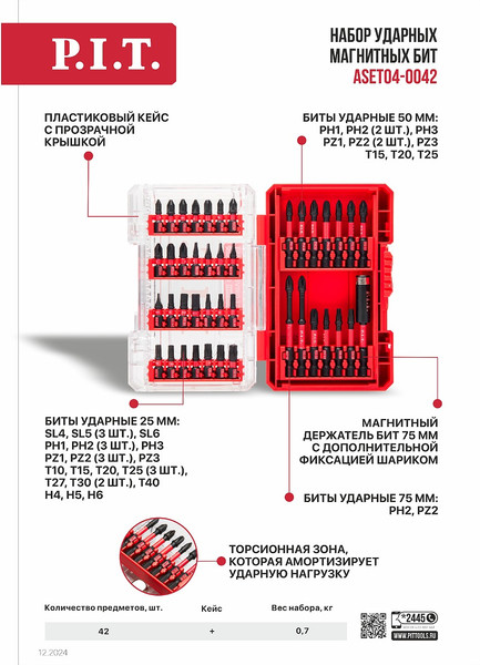 Набор бит P.I.T ASET04-0042