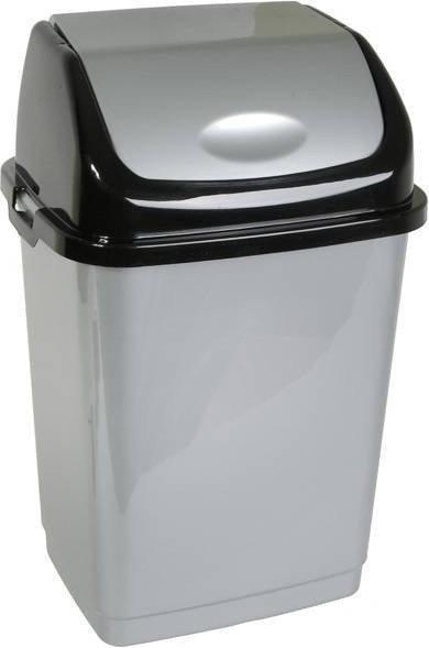 Мусорное ведро Русспласт Камелия / РП-1012сереб - фото