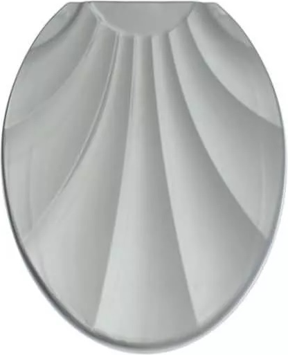 Сиденье для унитаза Русспласт Ракушка / РП-812сереб - фото